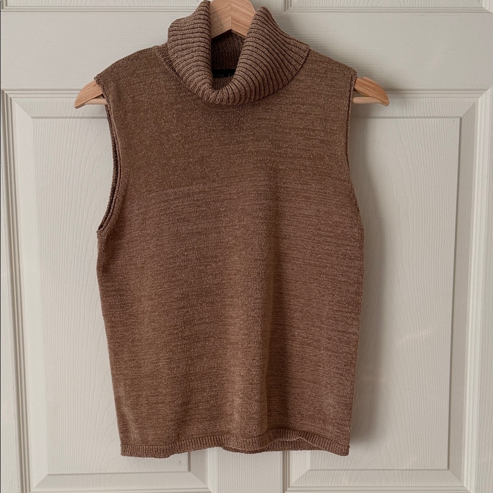 Sleeveless Turtleneck Sweater